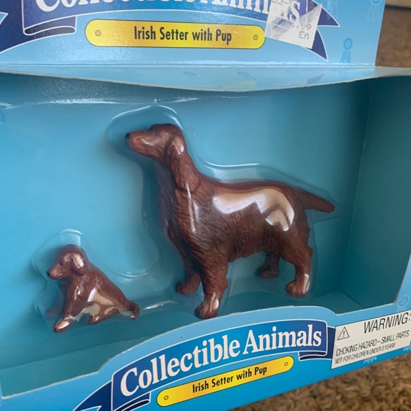 Ertl Irish a setter w/ Pup Collectible Dog Figures Toys 1998 Farm Animals - Picture 5 of 9